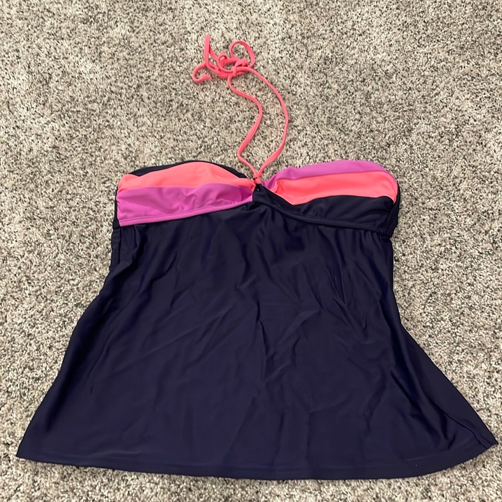 Arizona Tankini Top Navy L